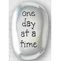 One Day At A Time Thumb Stone w/Card & Polybag